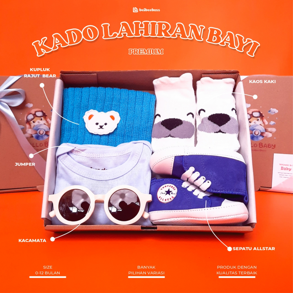 KADO BAYI / HAMPERS BAYI NEWBORN / BAJU BAYI/ HAMPERS BABY / GIFT BOX BAYI PEREMPUAN / KADO BAYI CEW