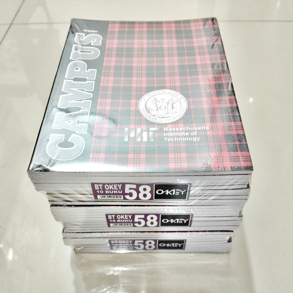 

Ay00! Buku Tulis Okey 58 Lembar Campus Pendek ( Pak 10 Buku ) [ Original ] Produk By Kiky
