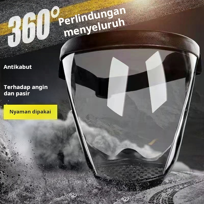 Masker anti dingin pelindung wajah baru anti kabut dan debu cipratan angin dan hujan perlindungan wa