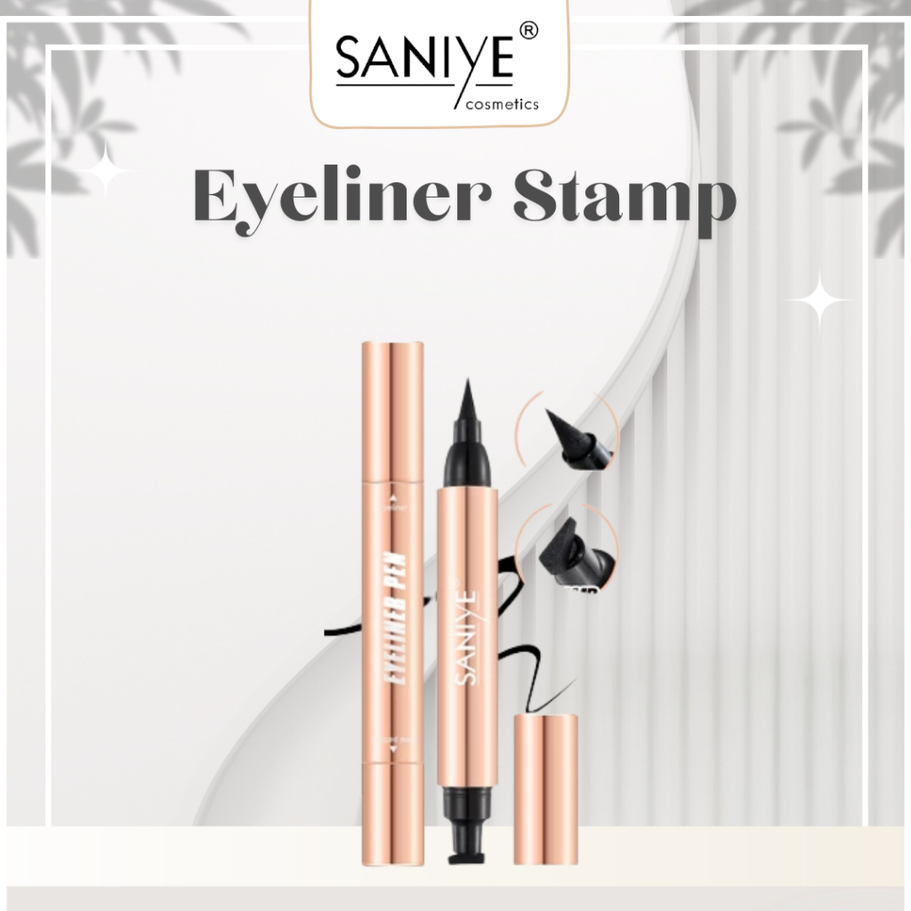 READY SANIYE Black Eyeliner Stamp Waterproof Liquid Eyeliner Profesional Makeup M438A | eyeliner sta