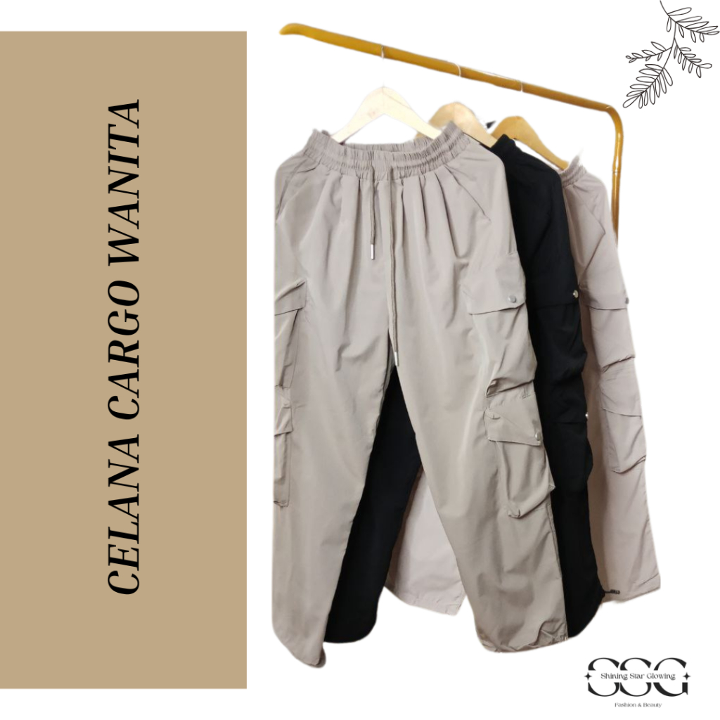 Celana Cargo Wanita Model Jogger Import BKK