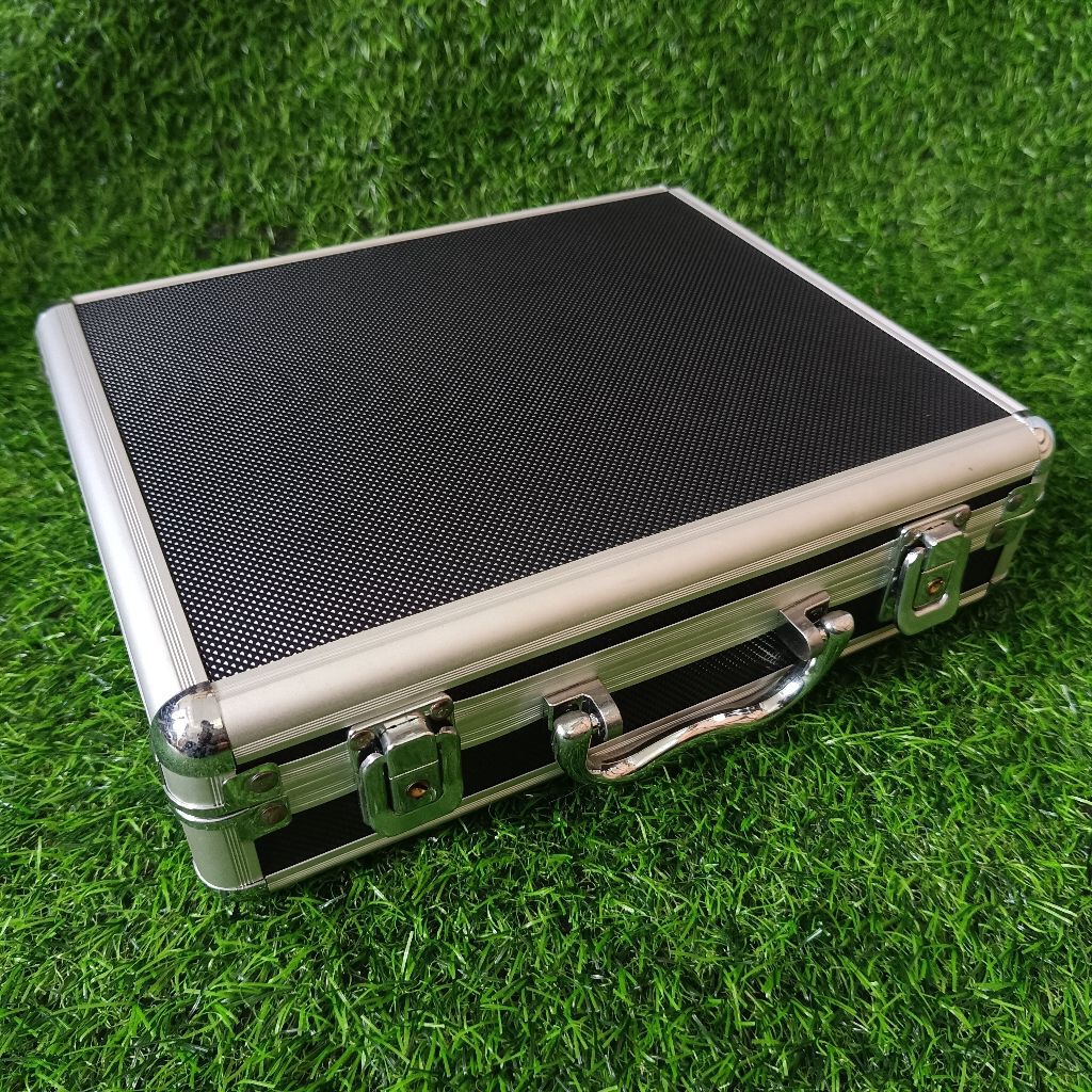 Tas Senjata Handgun Pistol Airsoftgun Silver / Koper Senjata Pistol Airsoftgun / Hardcase Senjata