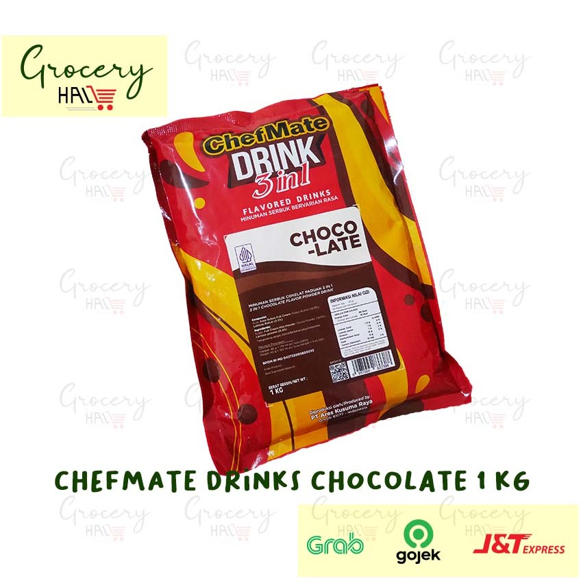 

[ HARGA DUS ] CHEFMATE CHOCOLATE DRINKS 1 KG - 1 DUS ISI 12