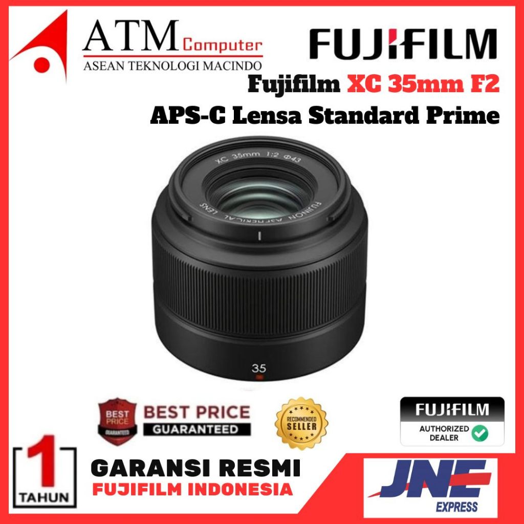 Fujifilm XC 35mm f/2 Fuji Fujinon XC35mm f2 Lensa Fujifilm 35mm f2 Garansi Resmi