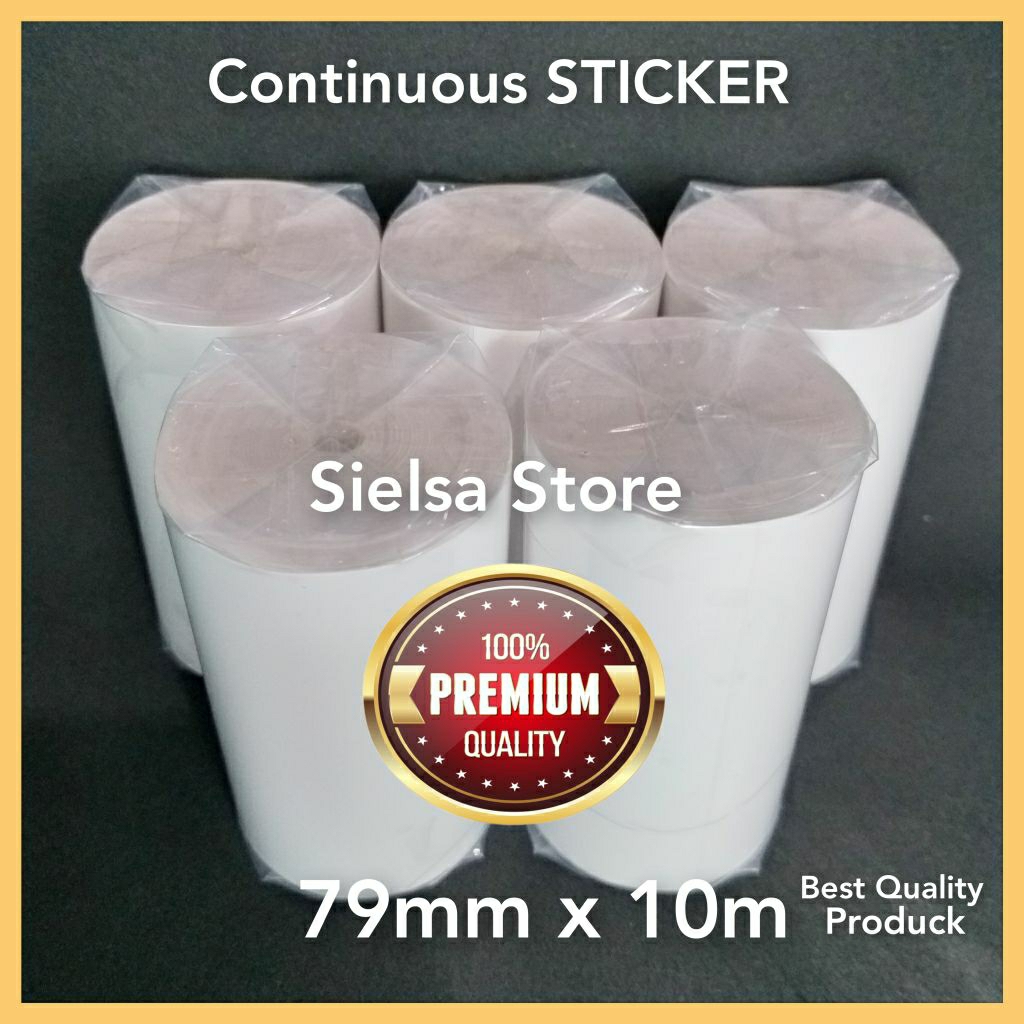 

LABEL STIKER THERMAL 80MM x 10 METER/ KERTAS STICKER THERMAL CONTINUOUS PREMIUM CETAK RESI OLSHOP