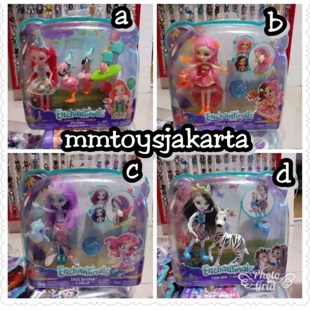boneka enchantimals and animals original mattel