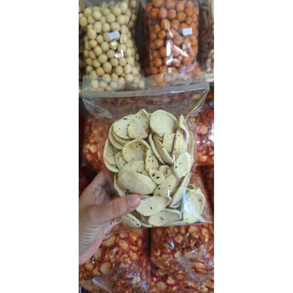 

Basreng koin Original daun jeruk 150gr