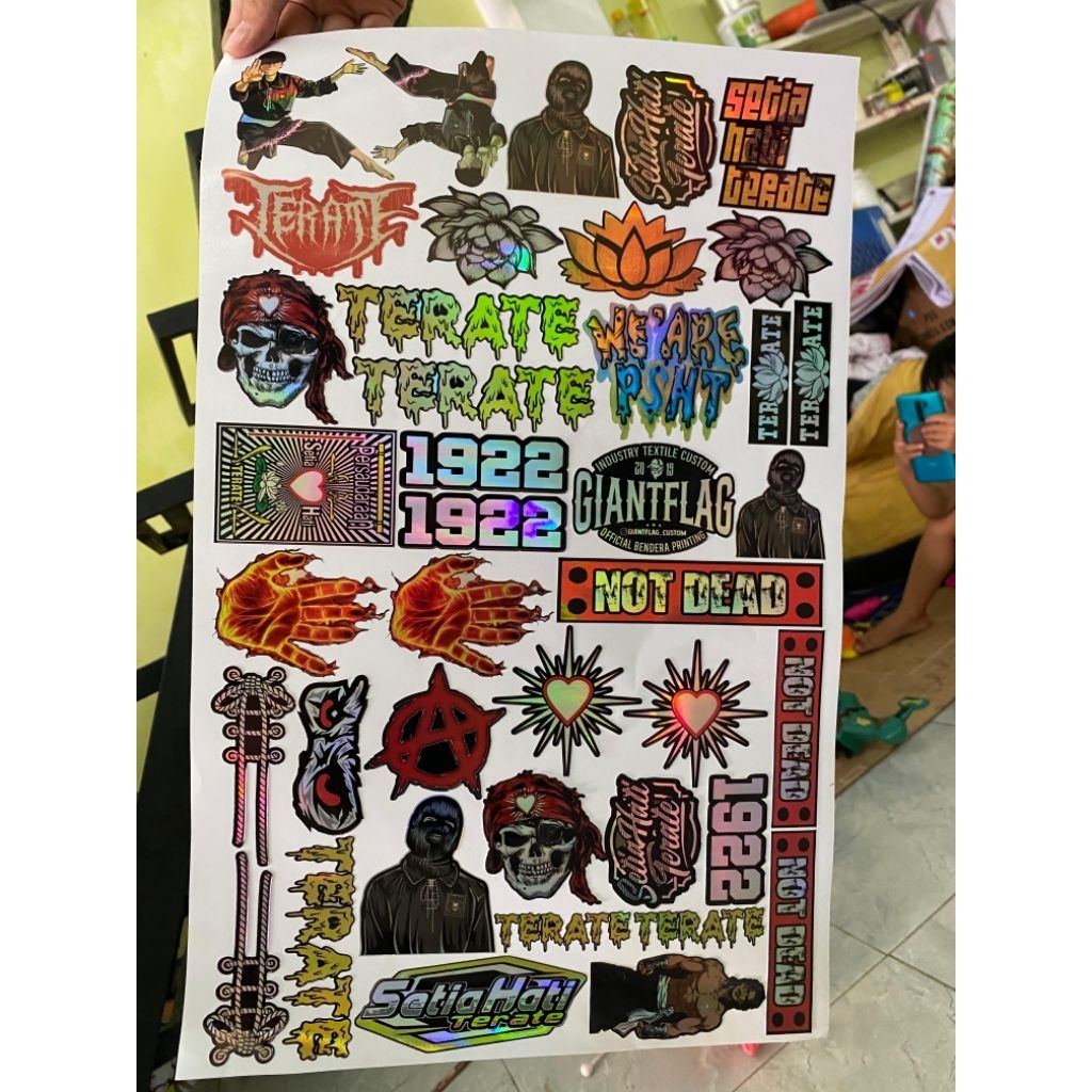 

BERKUALITAS, CETAK STICKER PSHT CUTTING, STICKER SH CUTTING, CETAK STIKER MURAH BERKUALITAS, STIKER PERGURUAN PSHT, STIKER SH HOLOGRAM