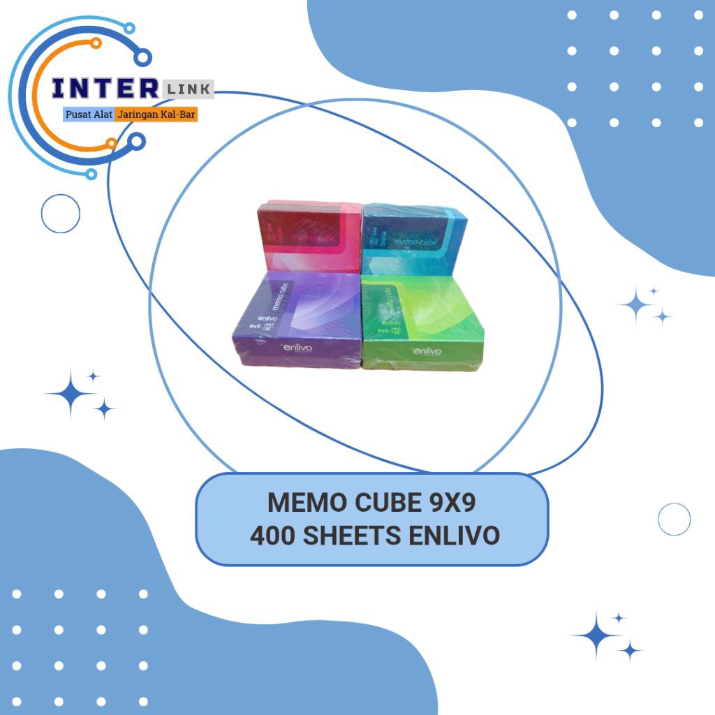 

MEMO CUBE 9X9 400 SHEETS ENLIVO