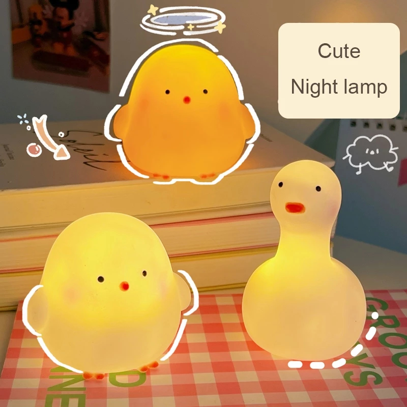 LAMPU TIDUR LAMU MEJA BEBEK LUCU DEKORASI LAMPU TIDUR CUTE HADIAH KADO UNIK