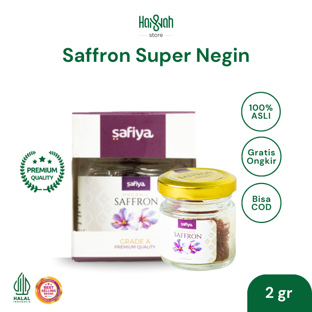 

Saffron Safiya 2 Gram Safron Super Negin Grade A Premium