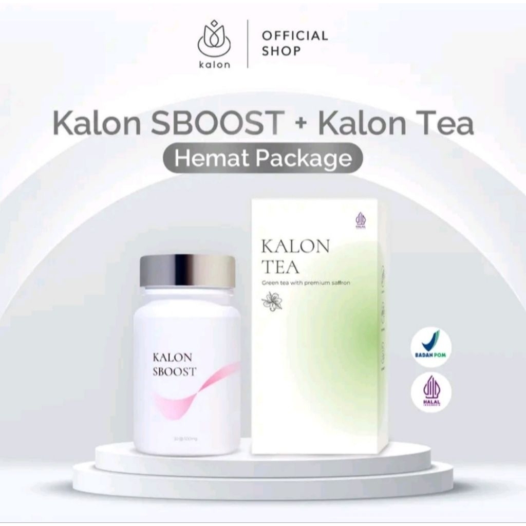

{ HEMAT BUNDLING } Kalon Tea Hijau Premium Saffron & Kalon Sboost Premium Herbal Greentea