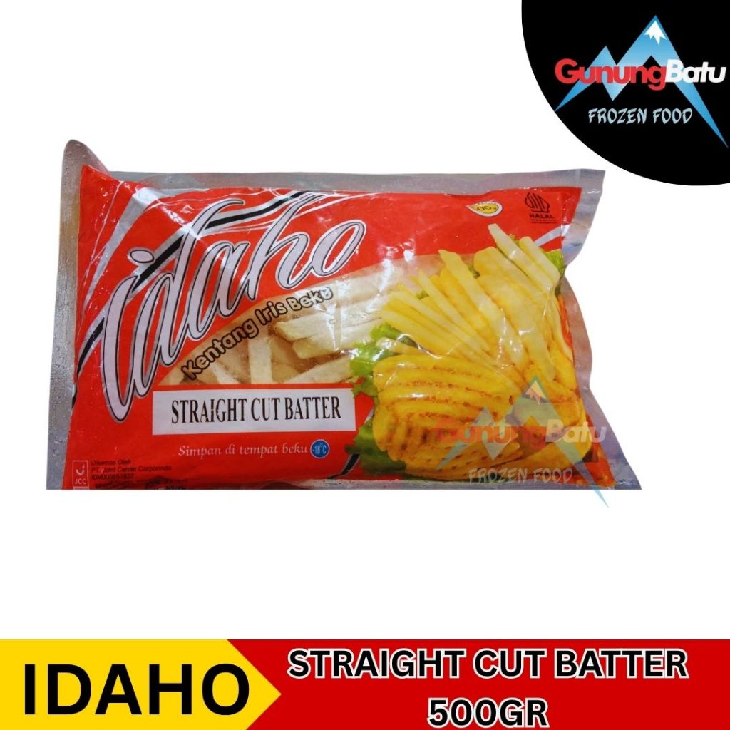 

IDAHO STRAIGHT CUT BATTER 500G KENTANG GORENG BERBUMBU