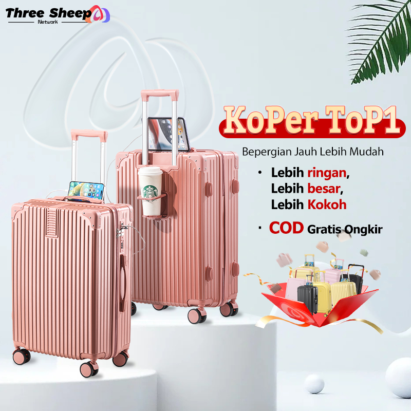 NEW TSN Koper 24 inch Baju POLO Louis Koper 20 inch Luggage Koper Promosi Koper tas travel Koper