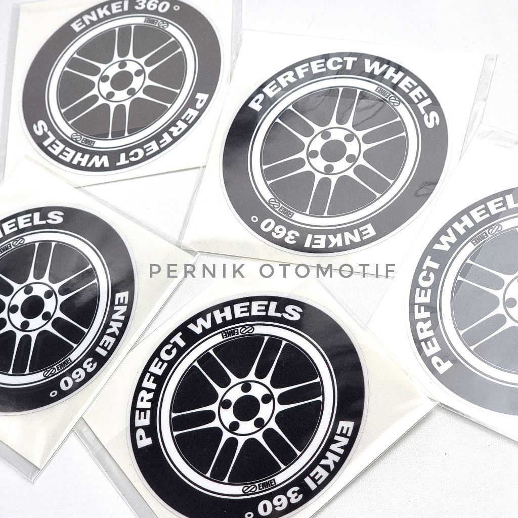 Enkei RPF1 360 Sticker Perfect Wheel Rim Shape RPF Original Japan Stiker Asli Genuine