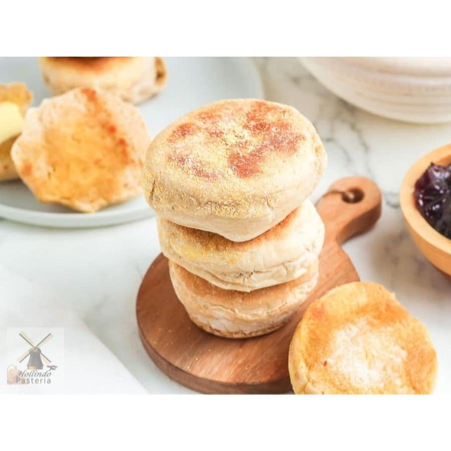 

Classic English Artisan Sourdough Muffins six or eight pieces