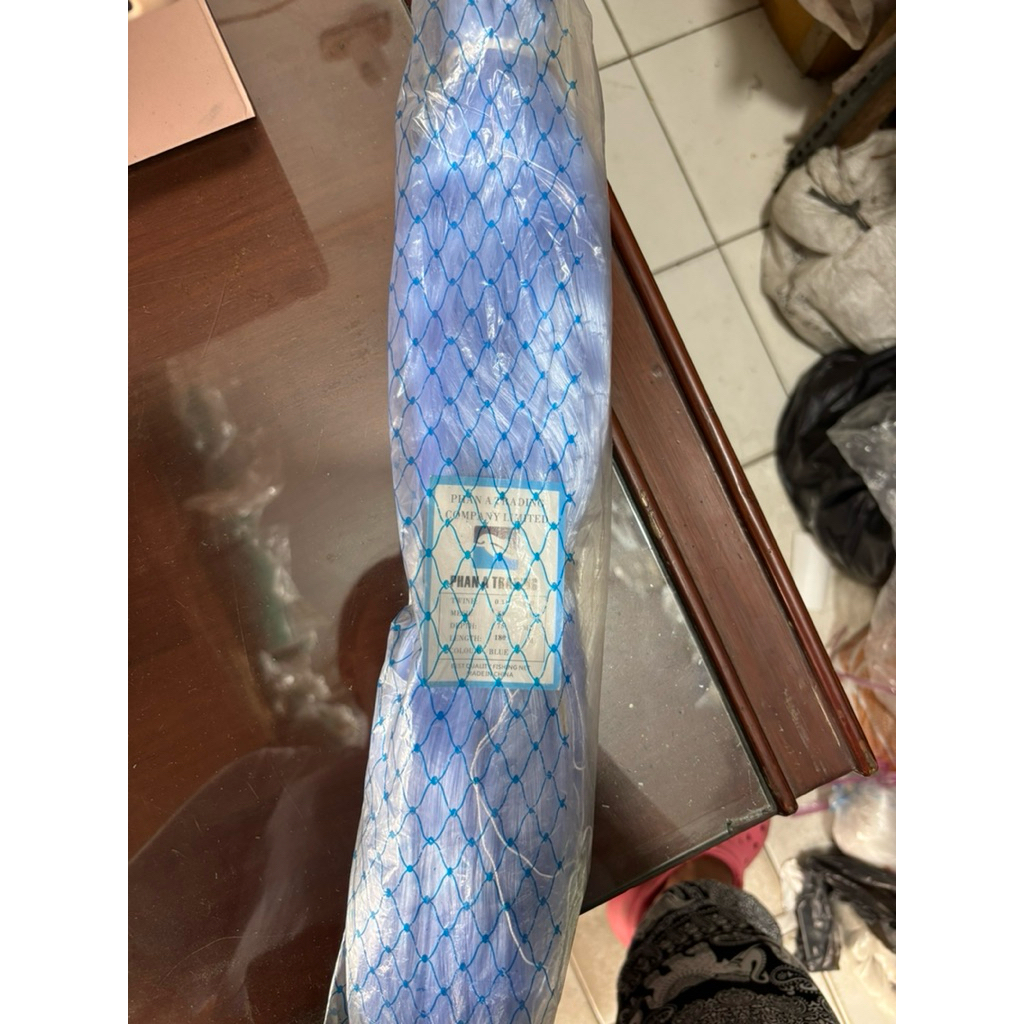 Jaring biru panjang 2,5 inch 180meter senar jaring ikan 011mm 75mdx200yds yoko