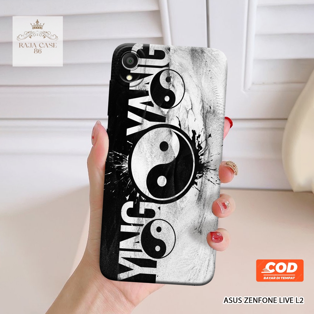 Case Asus Zenfone Live L2 - Rajacase - casing Asus Zenfone Live L2 - Motif case Yinyang - Pelindung 