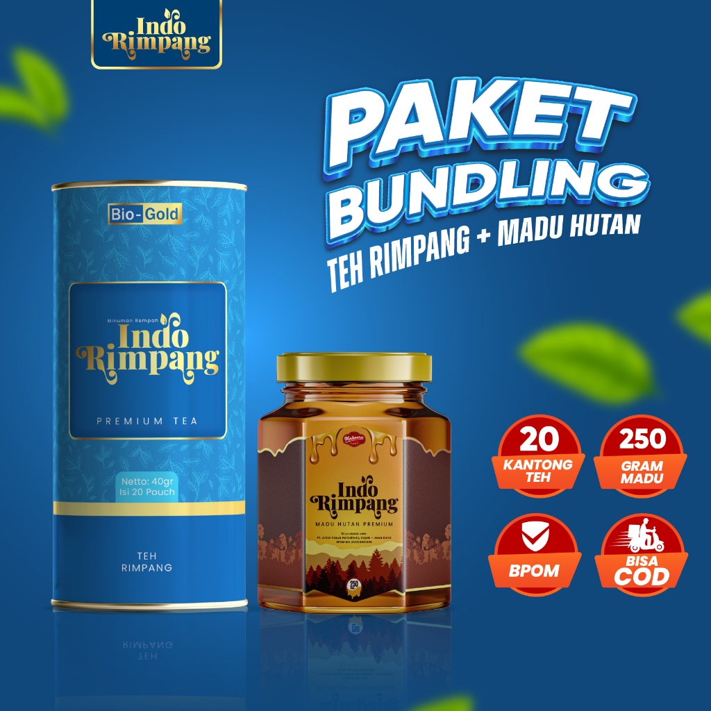 

[ Paket Bundlling ] Teh Indo Rimpang Pluss Madu Hutan Premium Natural Honey