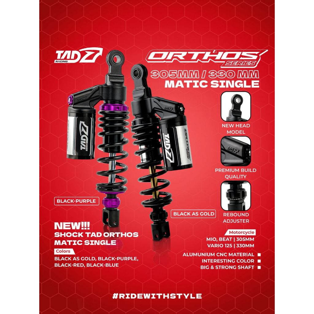 SHOCK TAD ORTHOS MATIC SINGLE 305 MM / 330 MM
