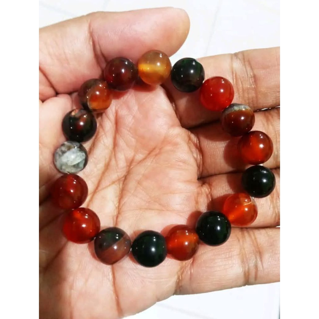 Gelang Batu giok Slmn asli 10mm produk alhusaini