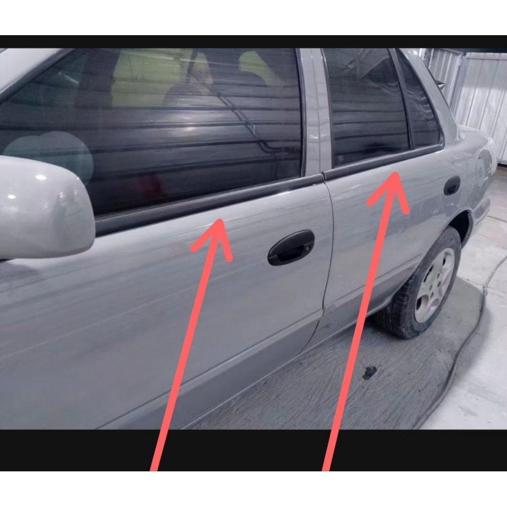 karet pelipit kaca luar water strip kaca luar mobil KIA TIMOR SOHC DOHC