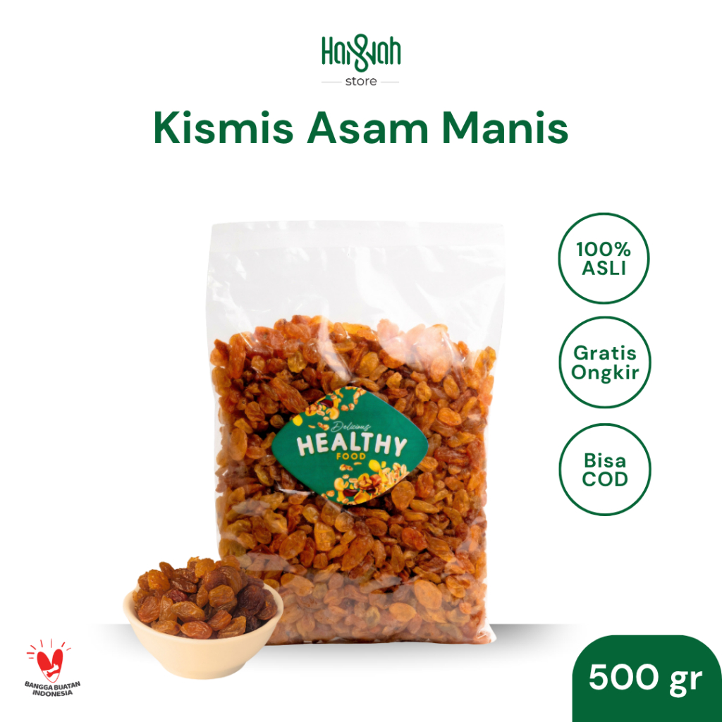 

Kismis Asam Manis 500 Gram Raisins Oleh Oleh Haji Umroh Premiuim