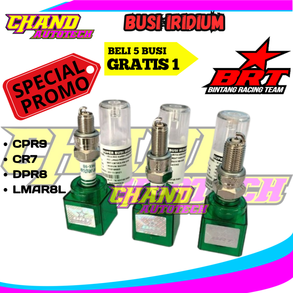 BUSI BRT Busi Racing Super Iridium BRT Vario 150 Aerox Genio PCX Beat Nmax Mio M3 Fino Xmax busi BRT
