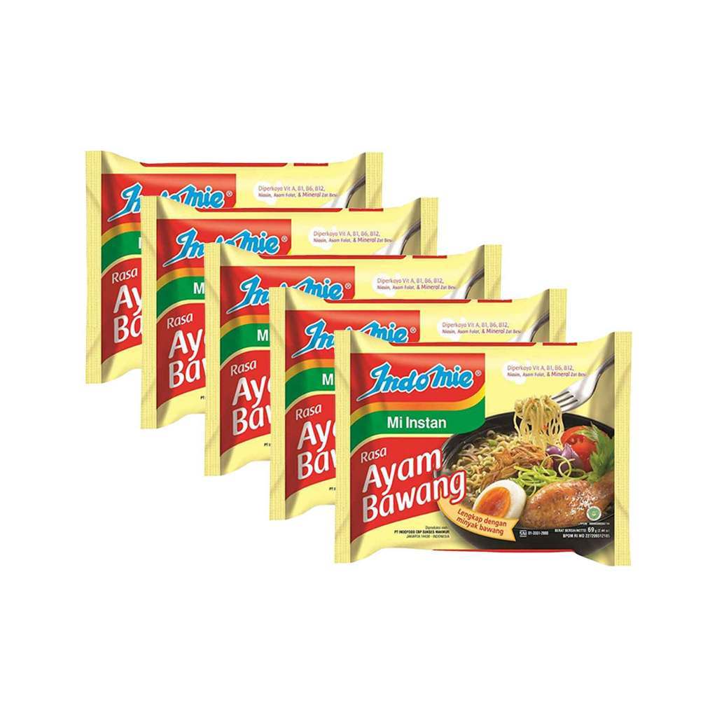 

[5PCS] Indomie Ayam Bawang – Mi Instan Praktis & Gurih