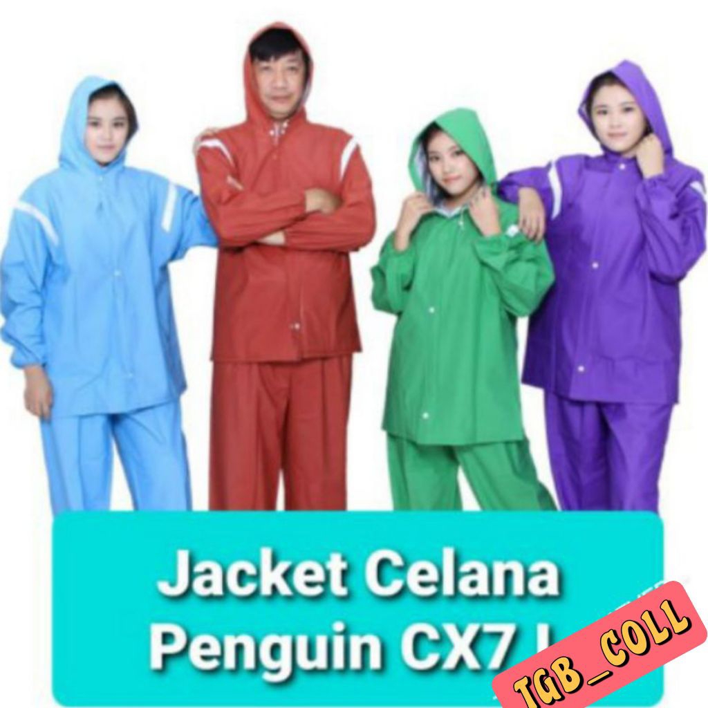 Jas Hujan Jaket Celana Penguin's CX 7 L
