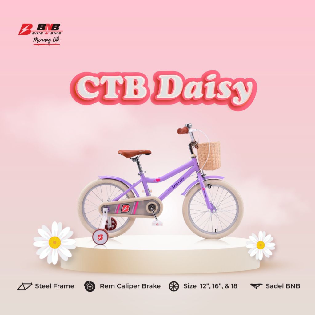 Sepeda Anak BNB 18 inch Daisy