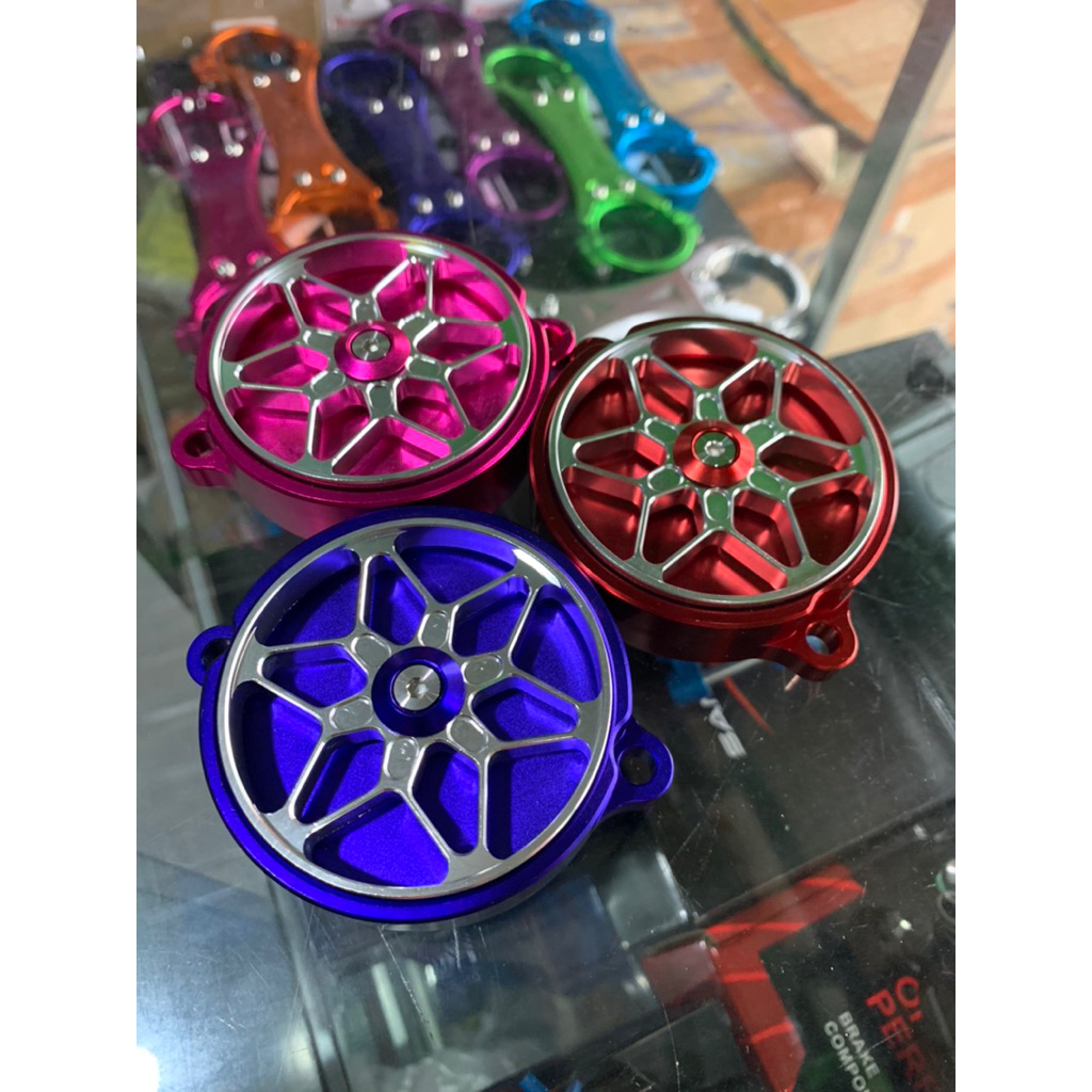 TUTUP MAGNET COVER DINAMO STARTER MEGAPRO TIGER CNC SPINER ANODIZE