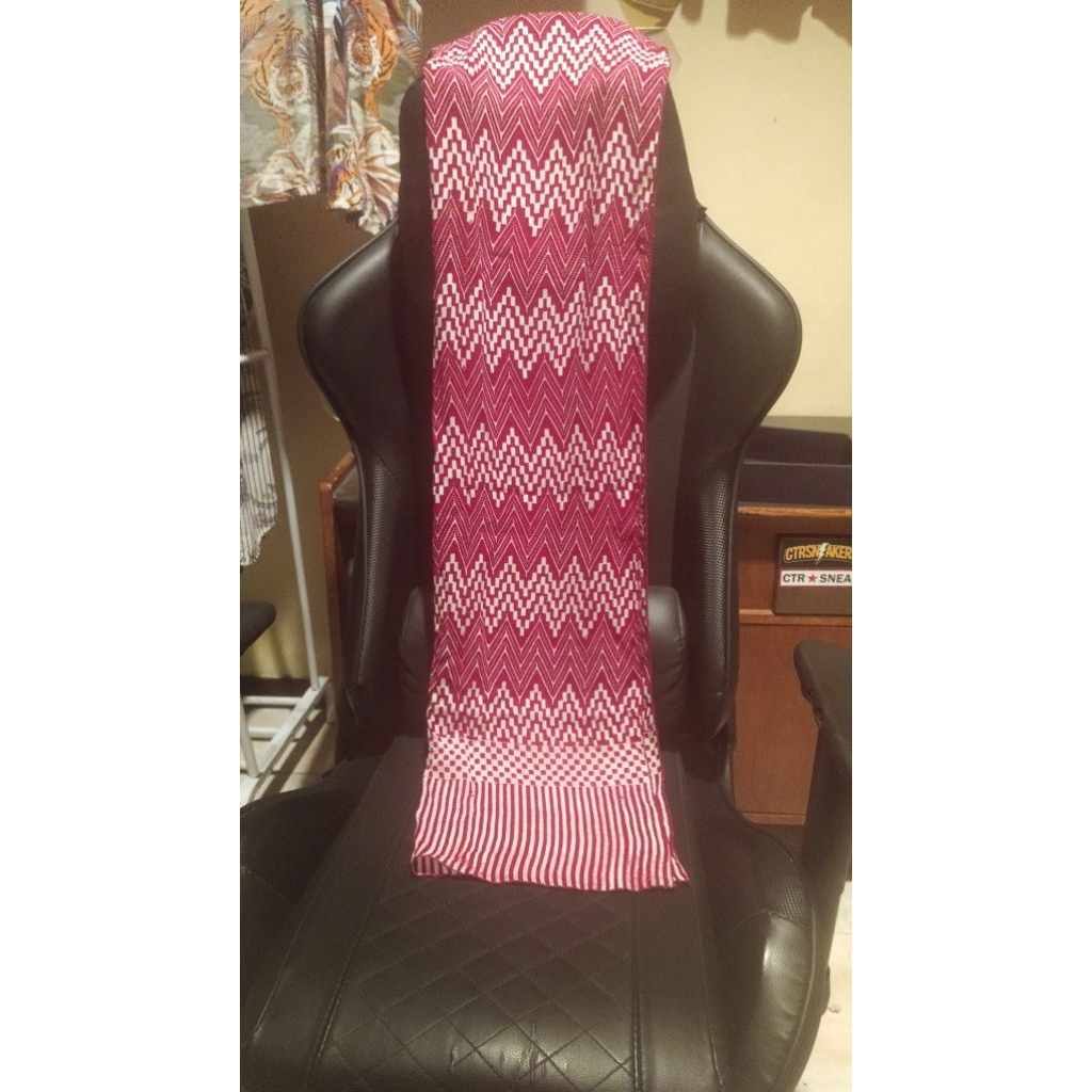 Syal Selendang Batik Merah Putih Perlengkapan Agustusan/ Cukin batik merah putih/ Syal merah putih b