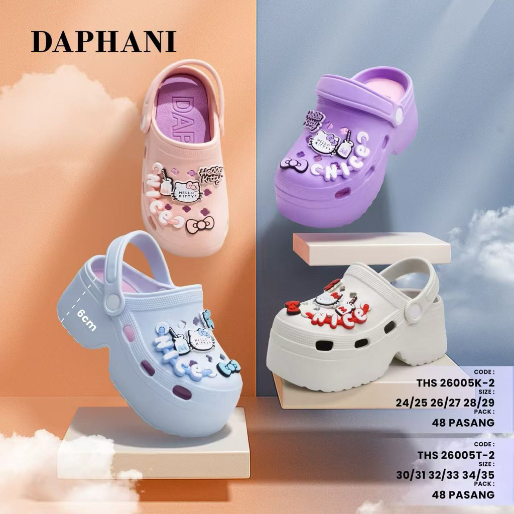 Sandal Baim Anak Perempuan Terbaru Sandal Wedges Anak Cewek Depan Tertutup Tali Belakang Viral Sanda