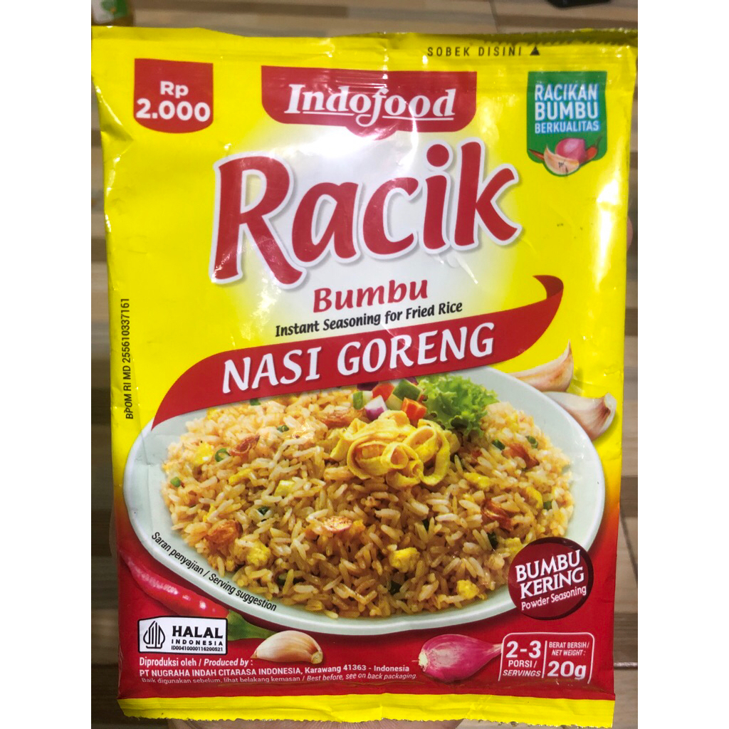 

indofood bumbu racik kering 1 saset