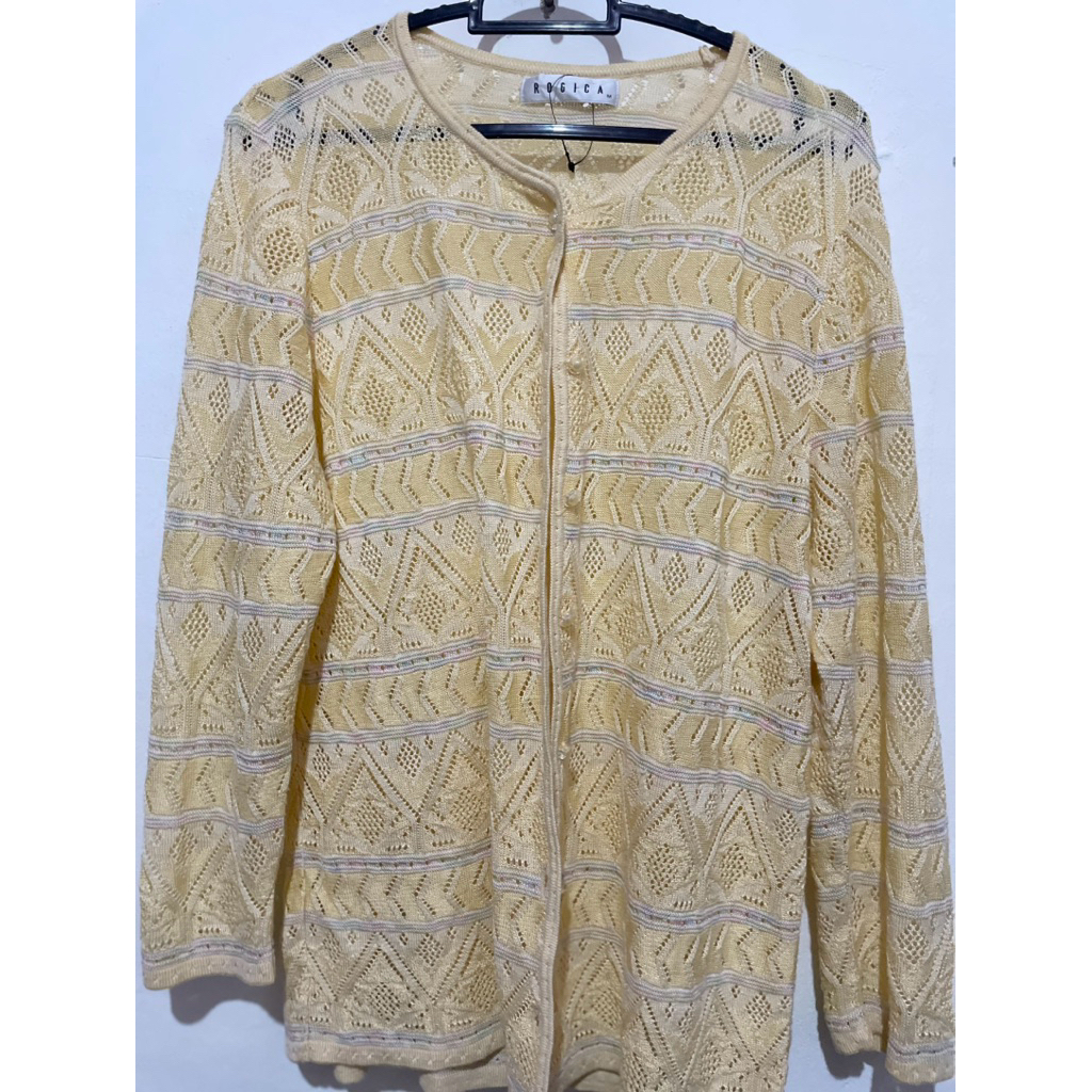 preloved cardi soft yellow