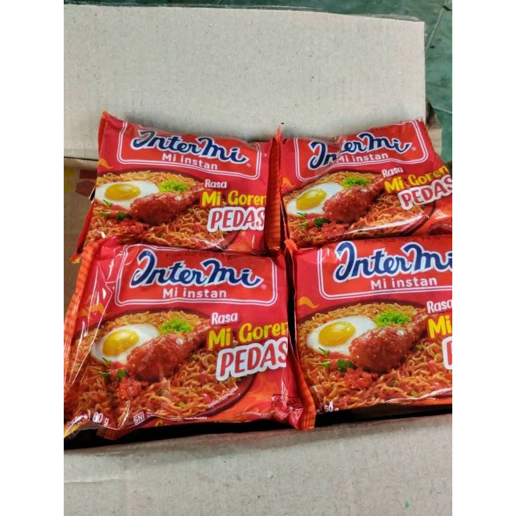 

INTERMIE MIE GORENG RASA PEDAS 1 DUS ISI MIE INSTAN 40 BUNGKUS MURAH
