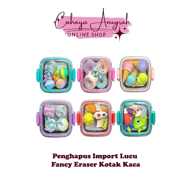 

Penghapus Import Lucu Fancy Eraser Kotak Kaca-QH-8618