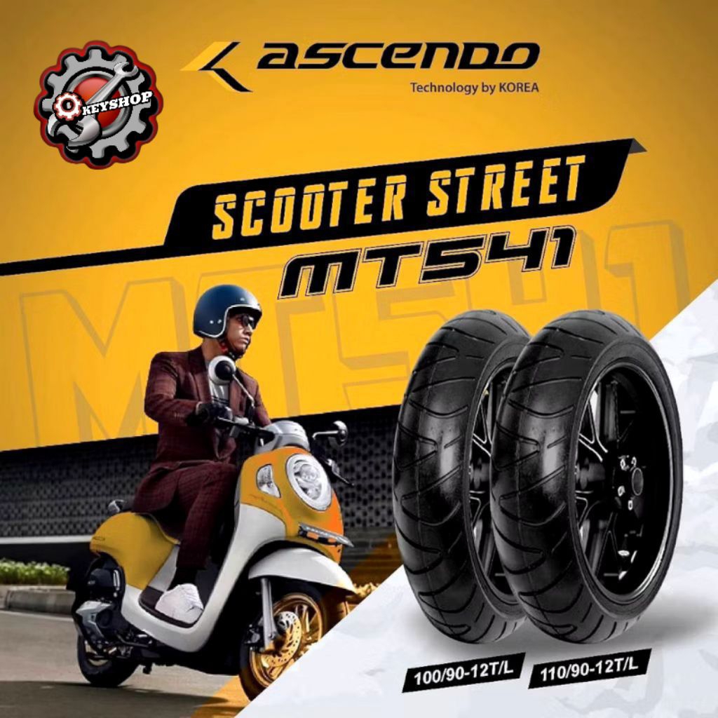 Ascendo ban luar tubeless ring 12 MT 541 SCOOTER STREET