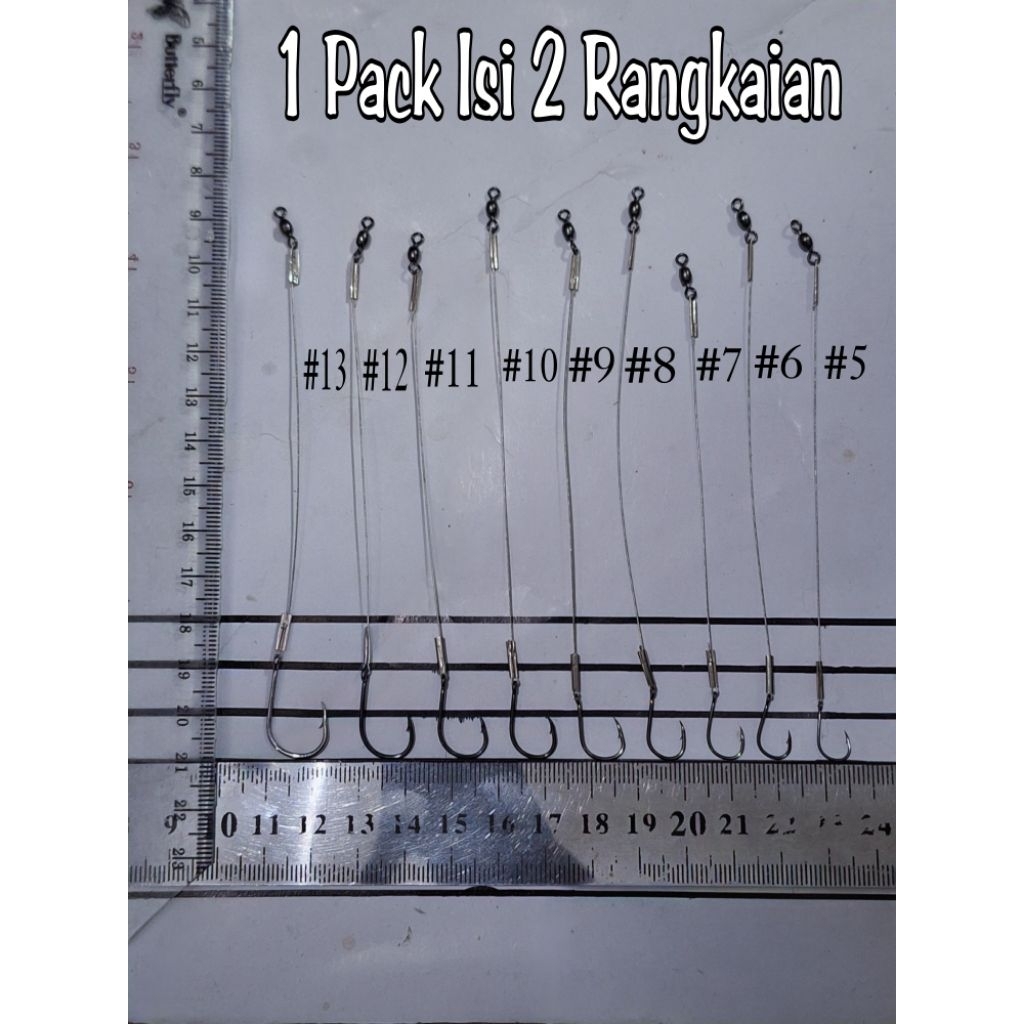 Mata Kail Rangkaian Bawal Rangkaian Lele / kail Galatama ikan Bawal Lele