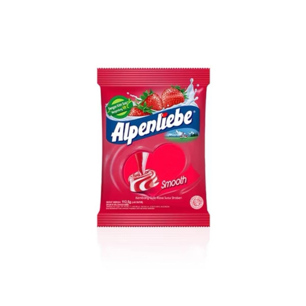 

Alpenliebe Stawberry Smooth Pack 112.5g - Permen Stawberry Susu