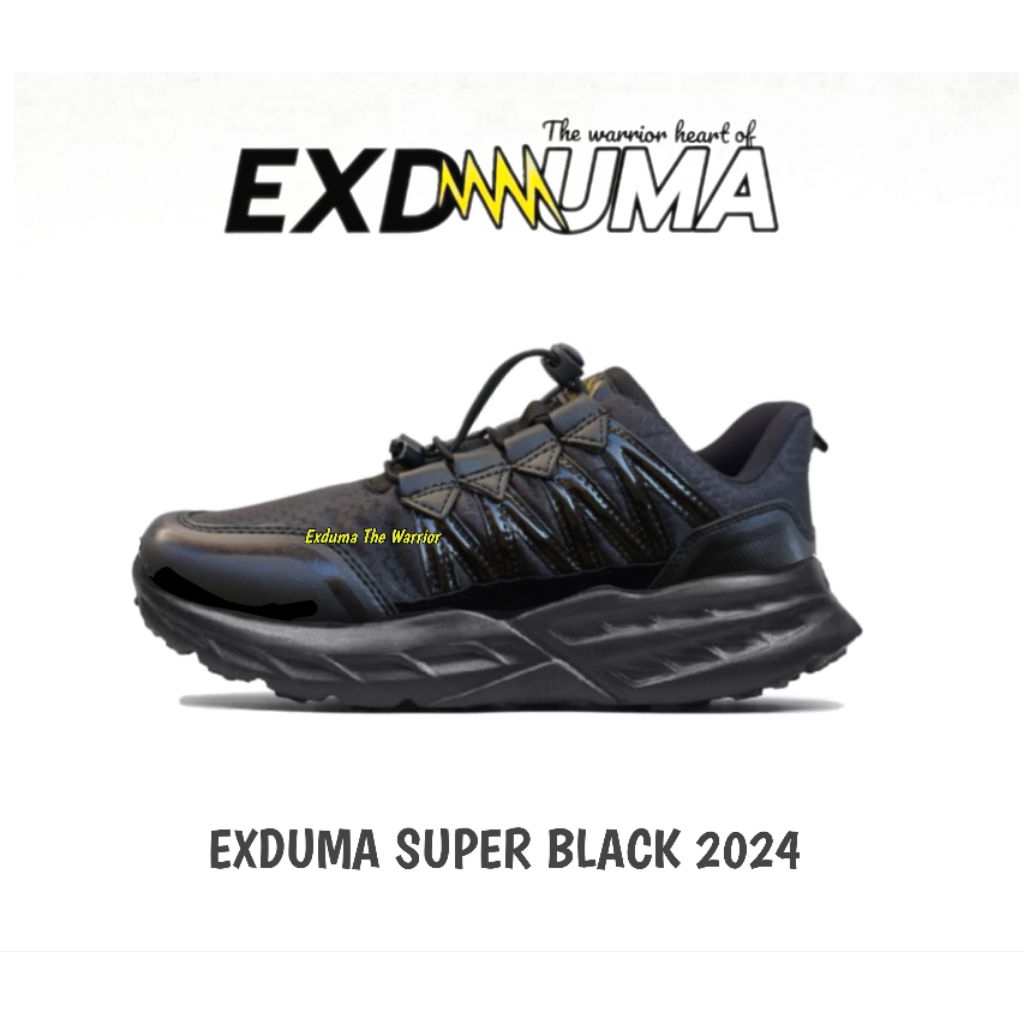 SEPATU EXDUMA SUPER BLACK 2024 ORIGINAL EXDUMA/SEPATU PASPAMPRES