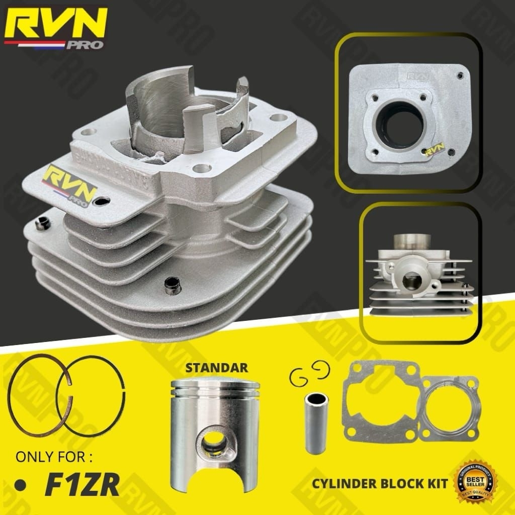 RVN PRO BLOCK BLOK SEHER BORE UP 52MM F1ZR FORCE1 LAMA  BORING BOR UP PISTON RING RIK PLUS PAKING HE