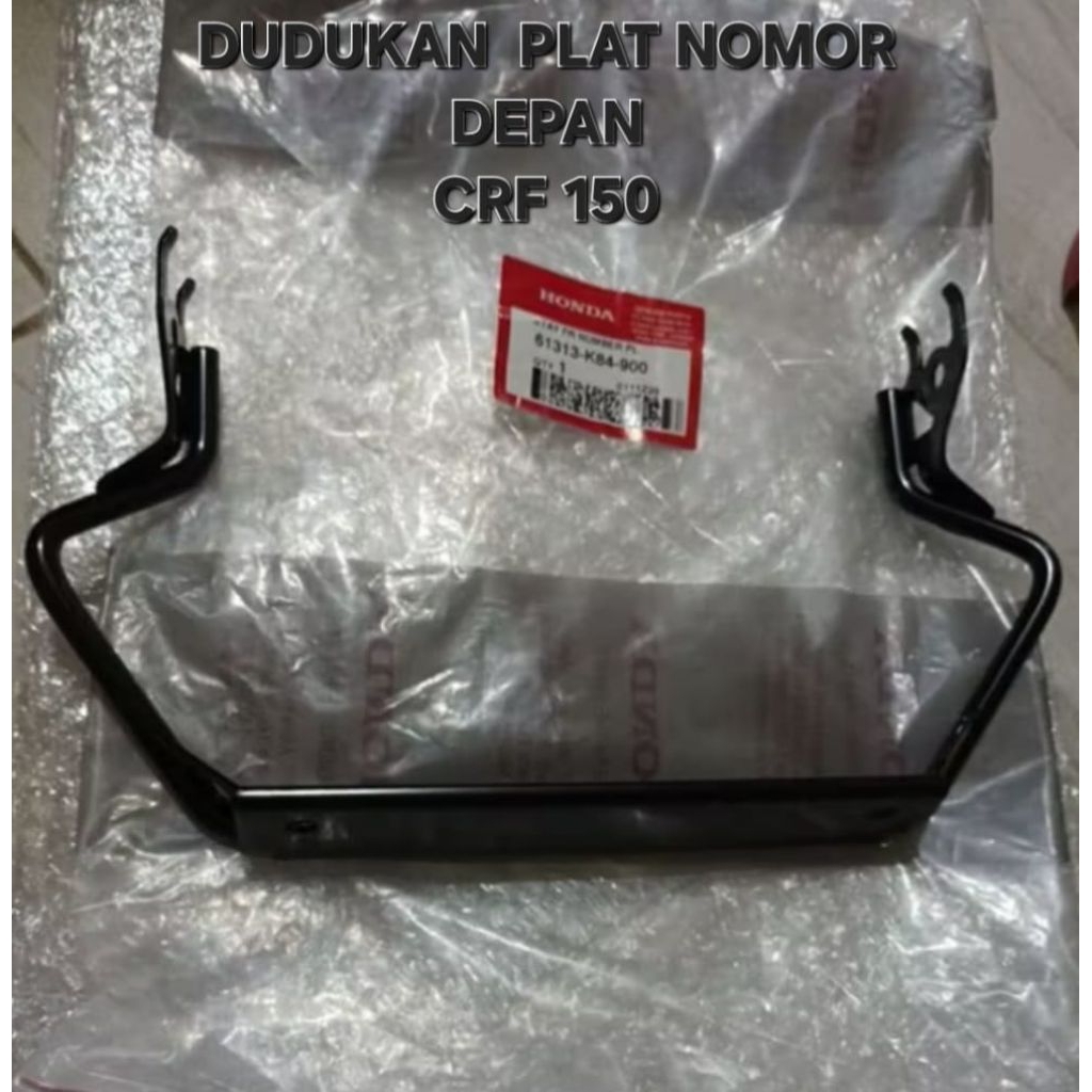 BREKET DUDUKAN PLAT NOMOR CRF 150 ORIGINAL