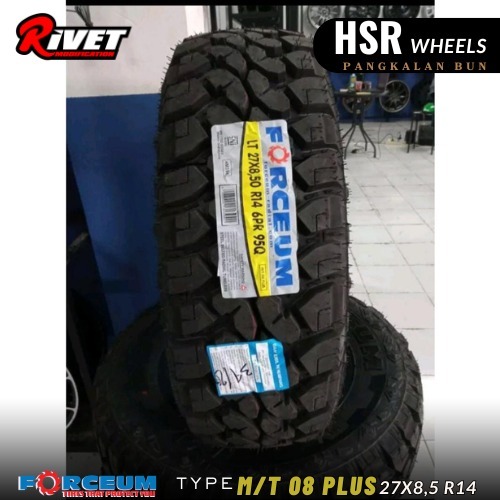 BAN MOBIL FORCEUM M/T 08 PLUS 27 8,5 R14 BAN MOBIL RIMBA OFFROAD R14