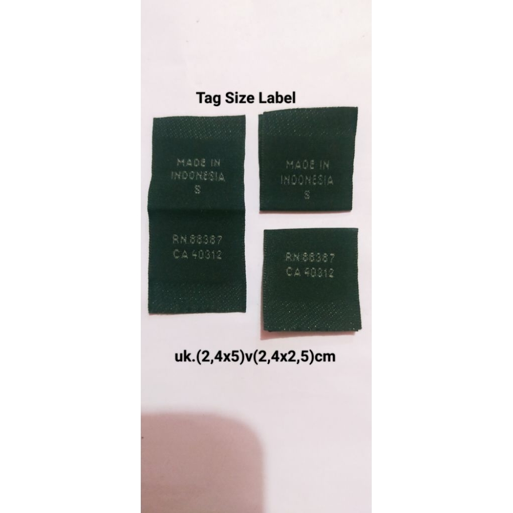 

tag merek brand label (size) tag adidas