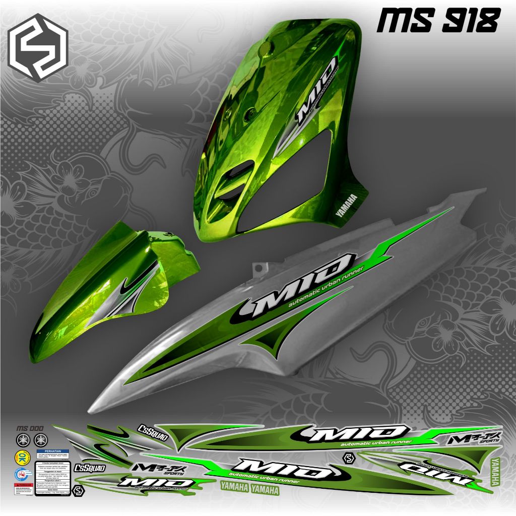 STRIPING MIO SPORTY mio smile grafish variasi thailand MS 914 / MS 925