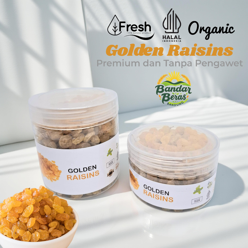 

Kismis Golden Raisins Organik Kualitas Premium 100% Original