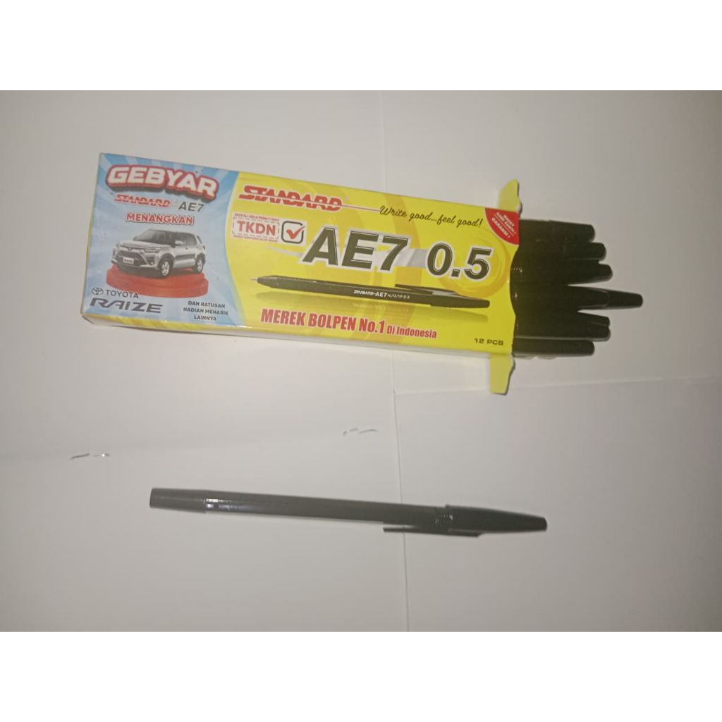 

pulpen standard AE7 0.5 isi 12pcs