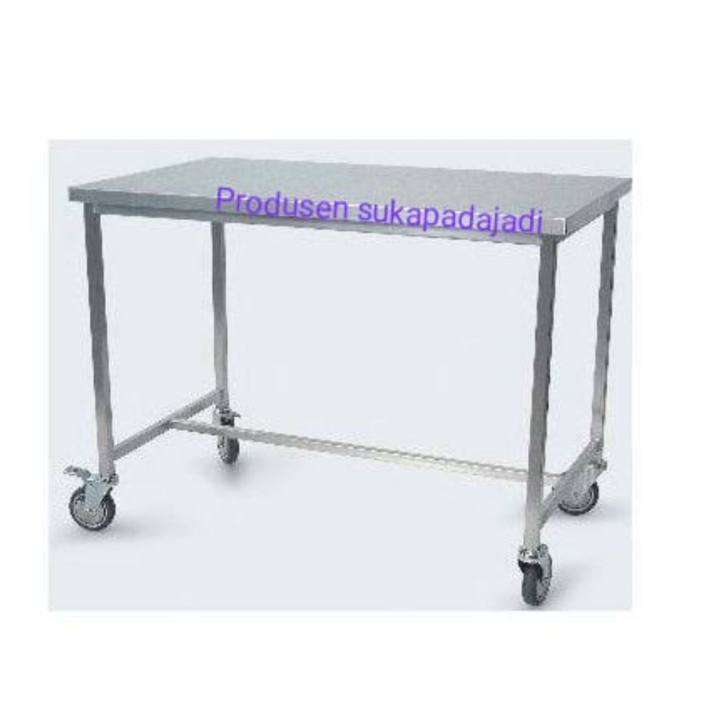 Meja Trolley Stainless steel | Meja Stainless knock Down